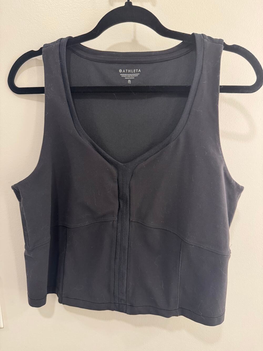 Athleta Crop Tank Women's Top - Black XL